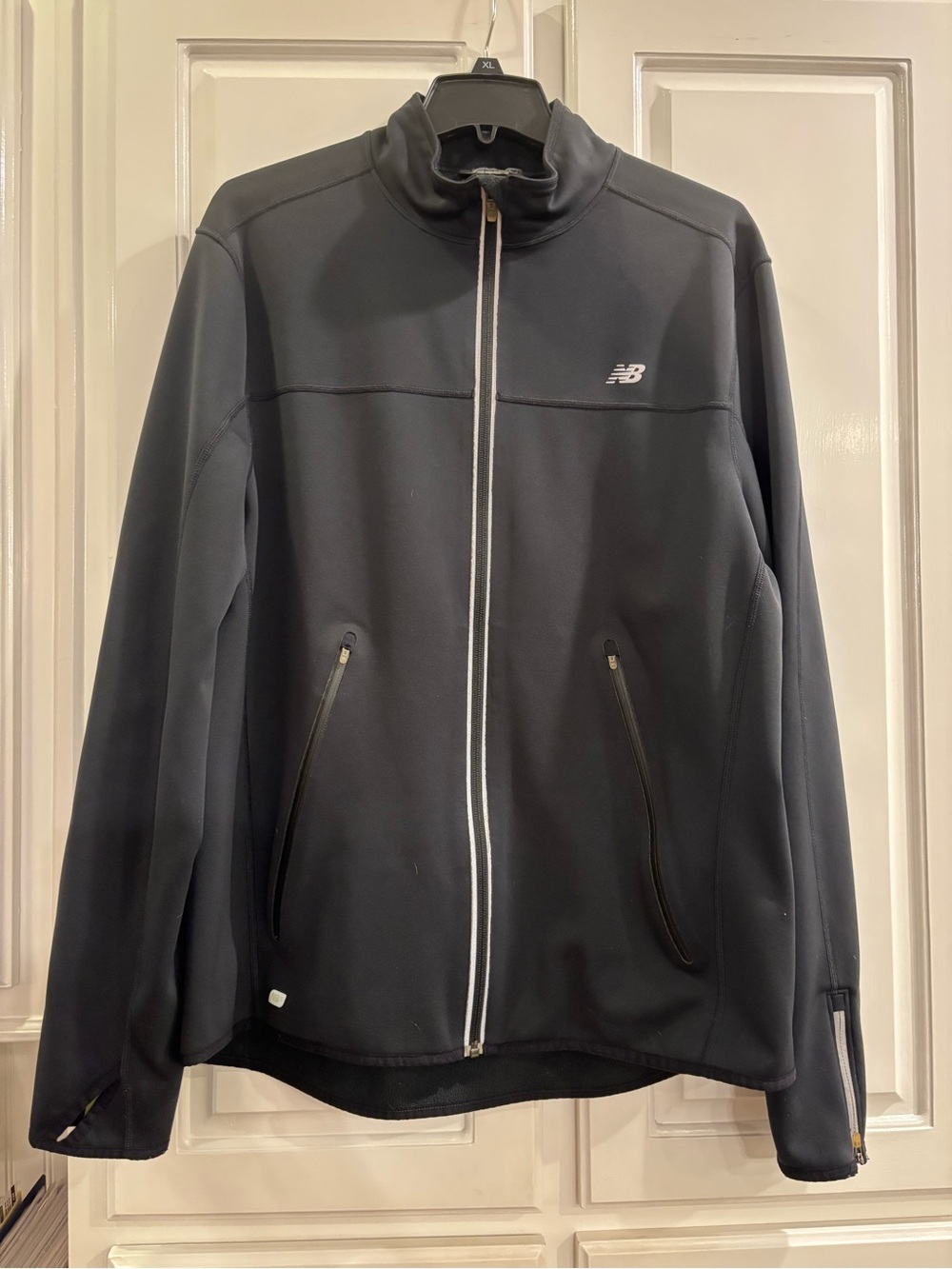 New Balance Men’s XL Black Zip-Front Performance Jacket